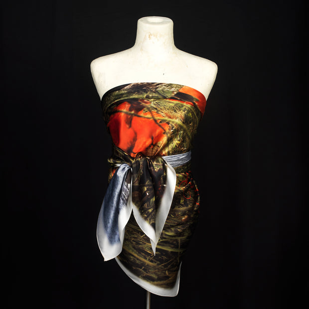 orange camouflage wedding dresses Wrap Waist Full Camo Dress 'maggie' Made ONLY in the USA Mini Built Orange Camouflage Bridesmaid Dresses, Pink